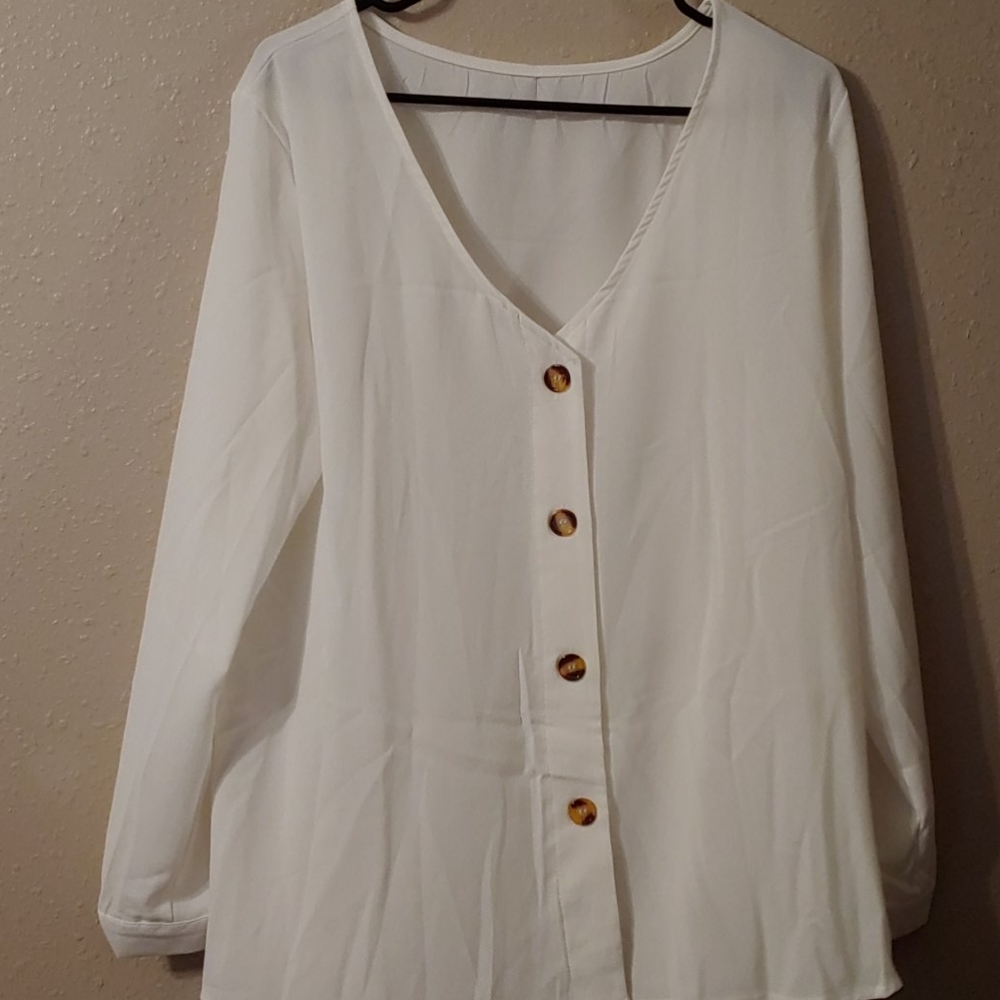 Blousy button down